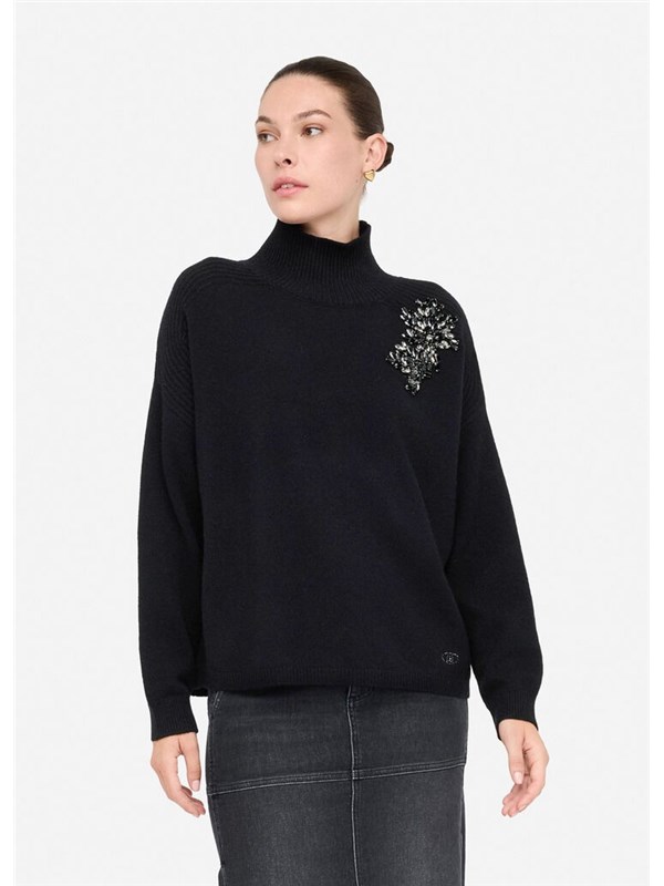 LIU  JO Maglia Nero ricamo