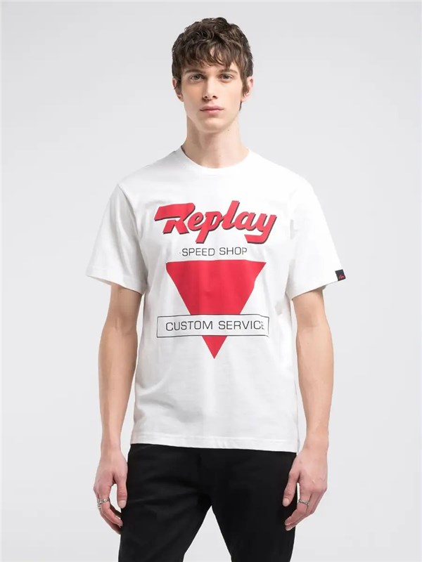 REPLAY T-shirt Natural white