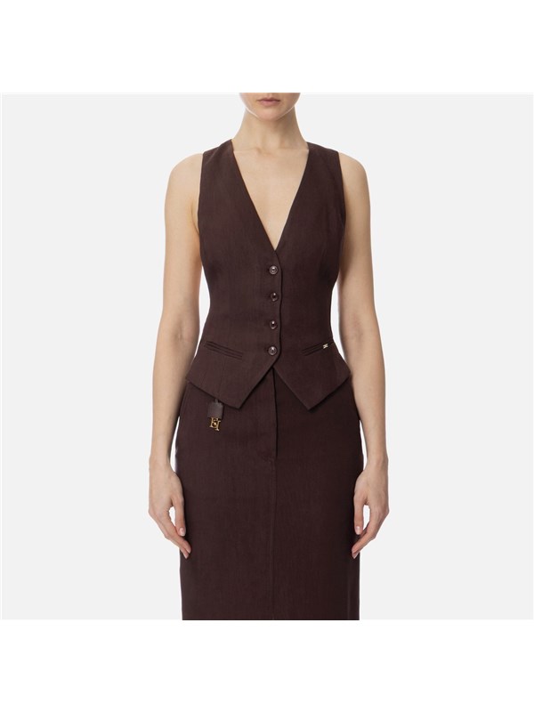 Elisabetta Franchi Vest Cocoa