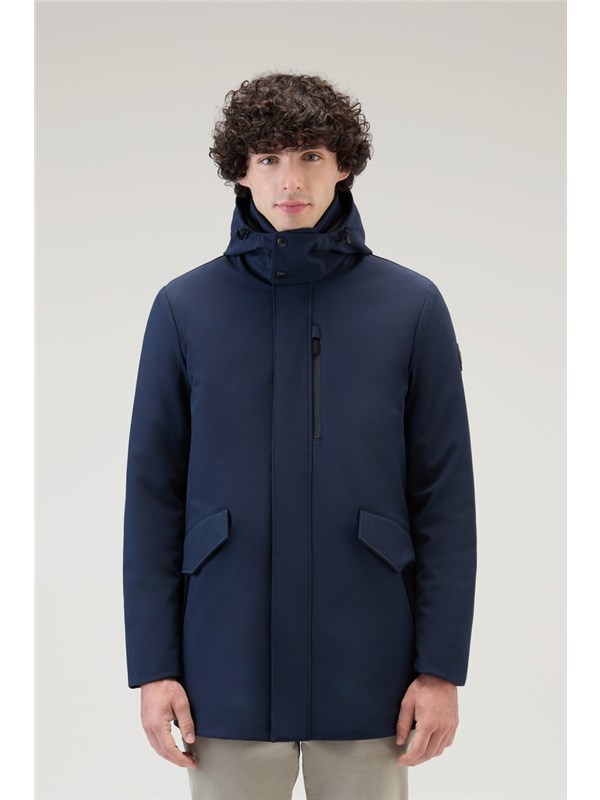 Woolrich Overcoat Melton blue
