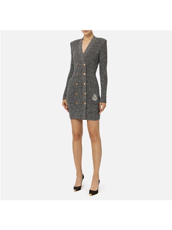 Elisabetta Franchi Short dress Black / Butter