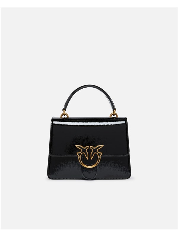 Pinko Pelletteria Borsa A Tracolla Nero/antique gold
