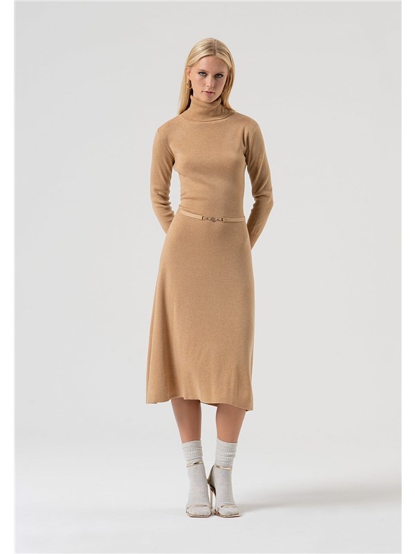 Fracomina Abito midi Biscuit lurex