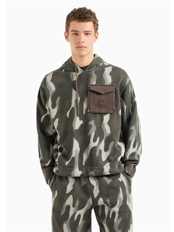 Armani Exchange Sweatshirt Green camou