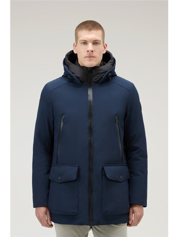 Woolrich Parka Melton blue