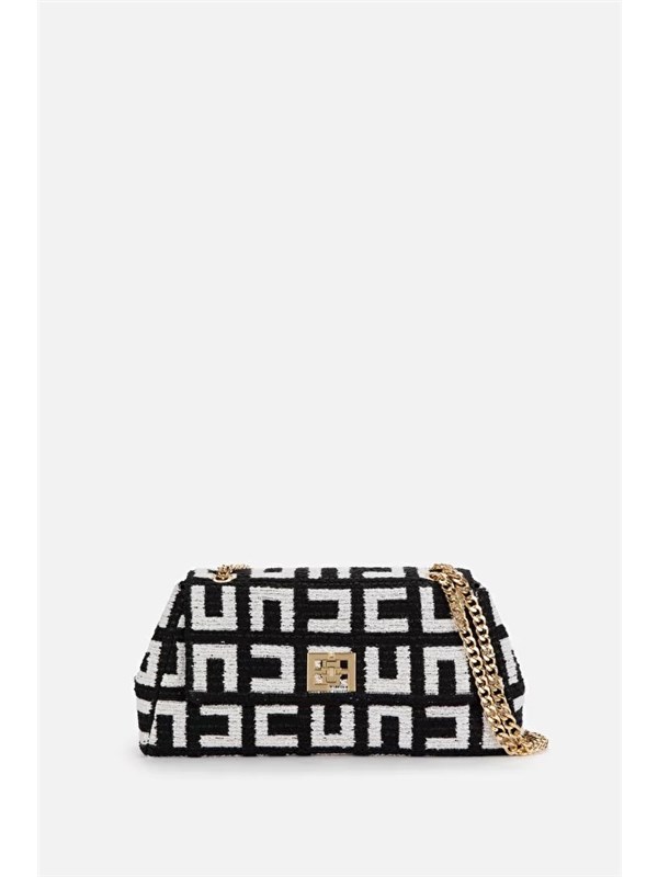 Elisabetta Franchi Shoulder bag Black / Butter