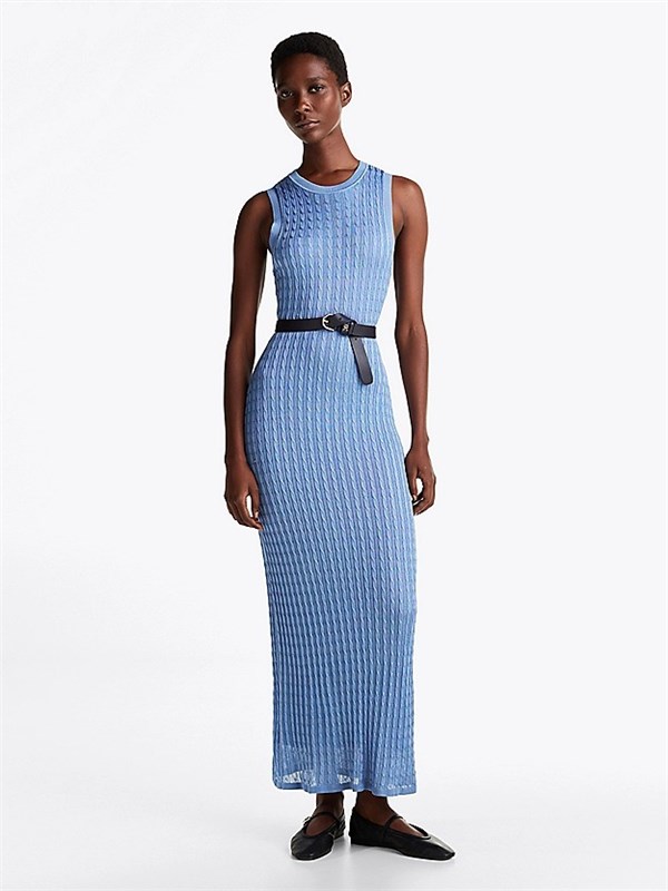 Tommy Hilfiger Abito lungo Breezy blue