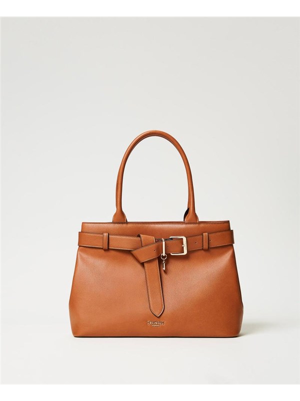 TWINSET Borsa Shopper Cuoio