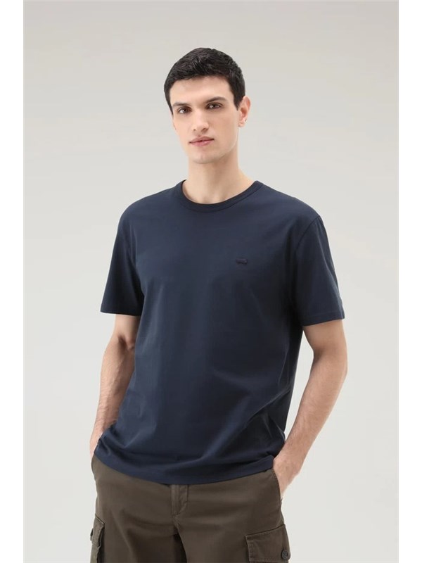 Woolrich T-shirt Melton blue