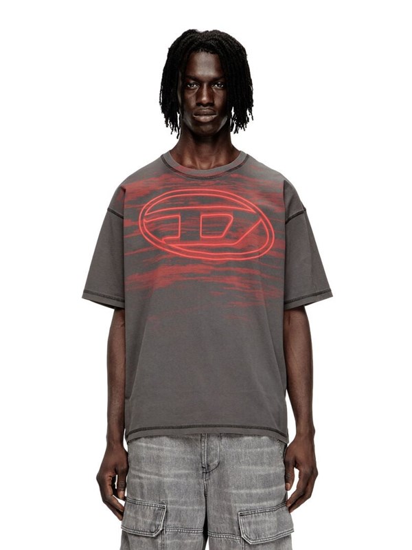 DIESEL T-shirt Gravel grey