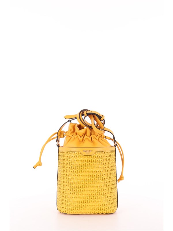TWINSET Borsa a Secchiello Golden kiwi