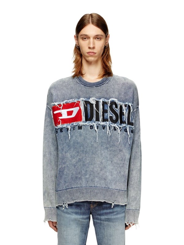 DIESEL Maglia Peacoat blue