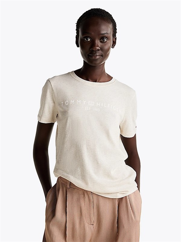 Tommy Hilfiger T-shirt Oalmilk heather