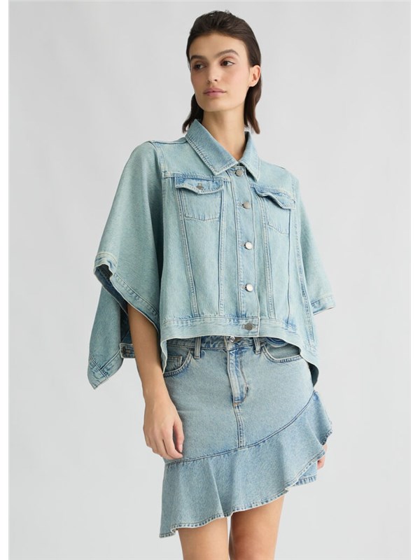LIU  JO Giacca Denim blue lt.campus w.