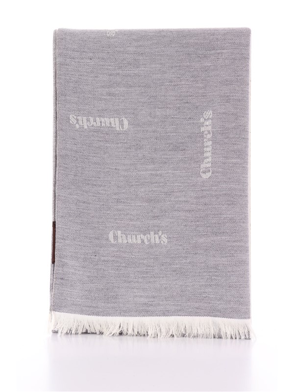 CHURCH'S Scarf Gray / White