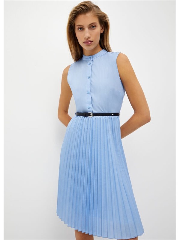 LIU  JO Midi dress Bright blue wave