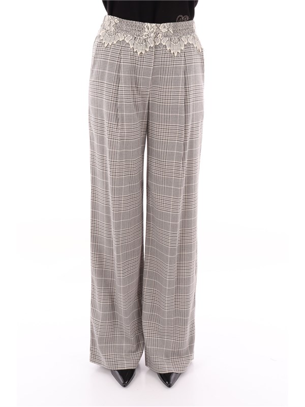TWINSET Pantalone Snow / black check
