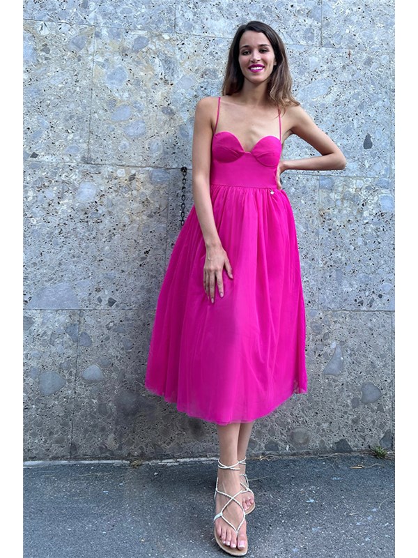 GOA GOA Midi dress fuchsia