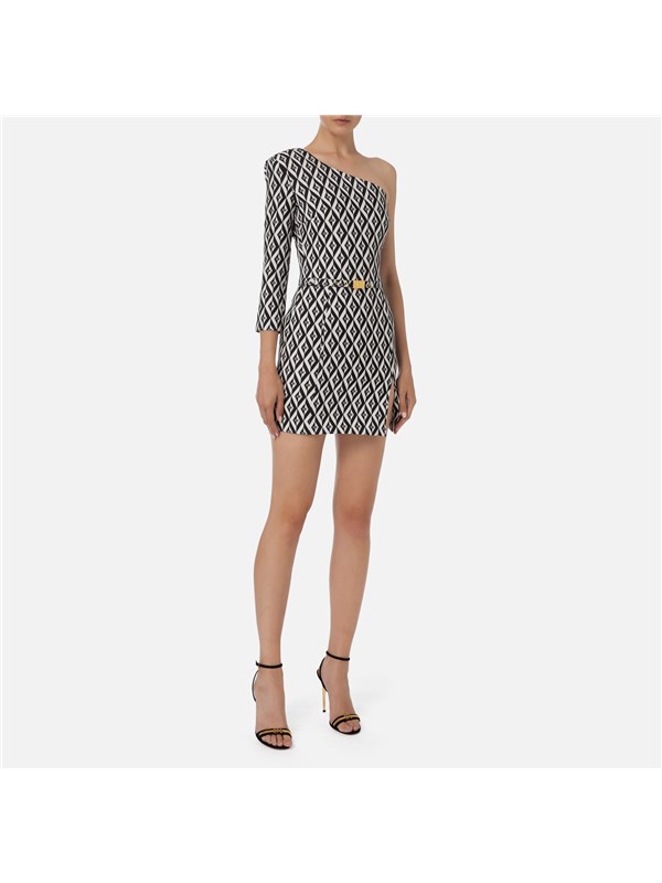 Elisabetta Franchi Short dress Black / Butter