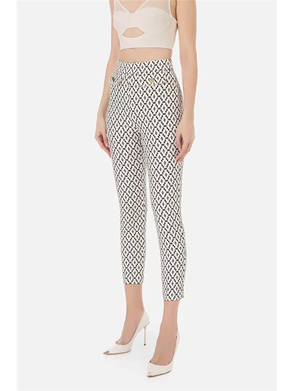 Elisabetta Franchi Pantalone Butter / Black