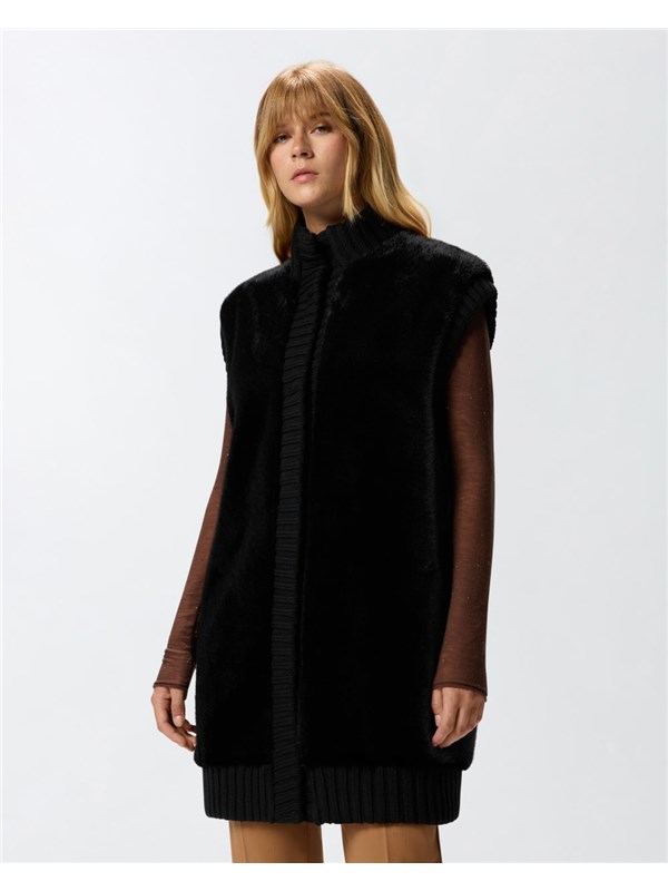 Pinko Pelletteria Smanicato Nero limousine