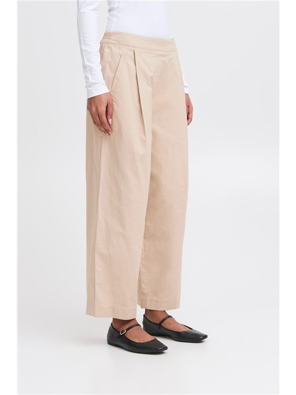ICHI Pantalone Oxford tan