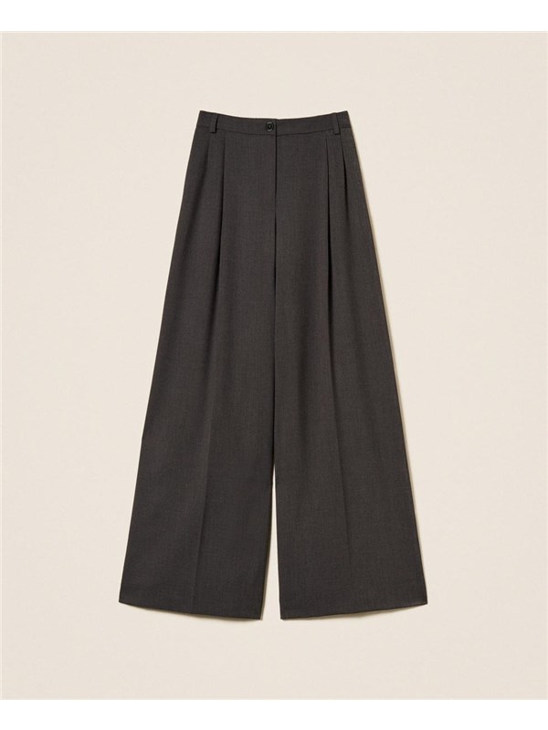 TWINSET Pantalone Grigio antracite melange