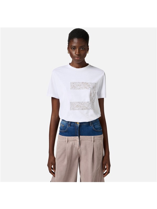 Elisabetta Franchi T-shirt Gesso