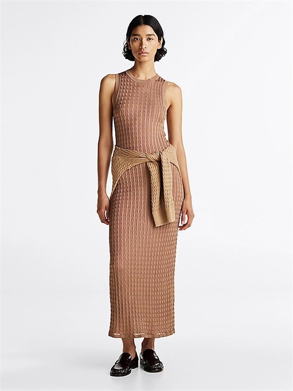Tommy Hilfiger Abito lungo Safari canvas