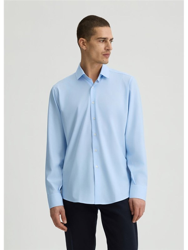 LIU  JO Camicia Micro/white/azul