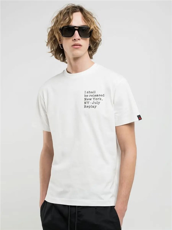 REPLAY T-shirt Natural white