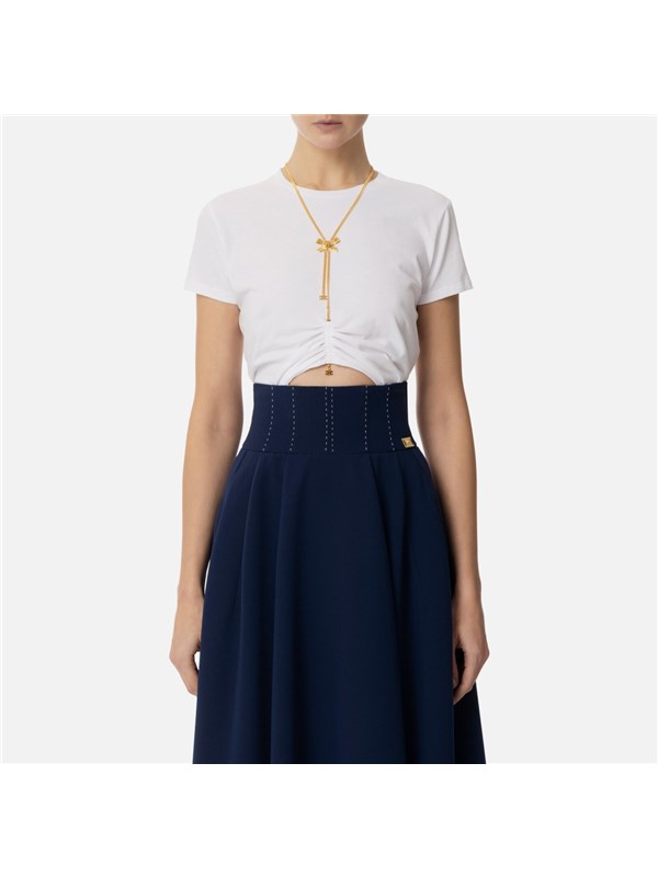 Elisabetta Franchi T-shirt Gesso