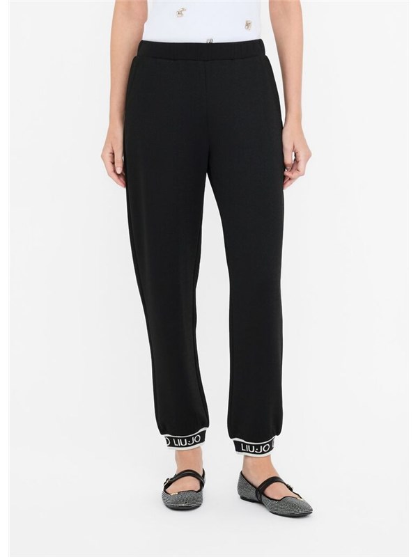 LIU-JO SPORT Pantalone Jogging Nero/nero lux