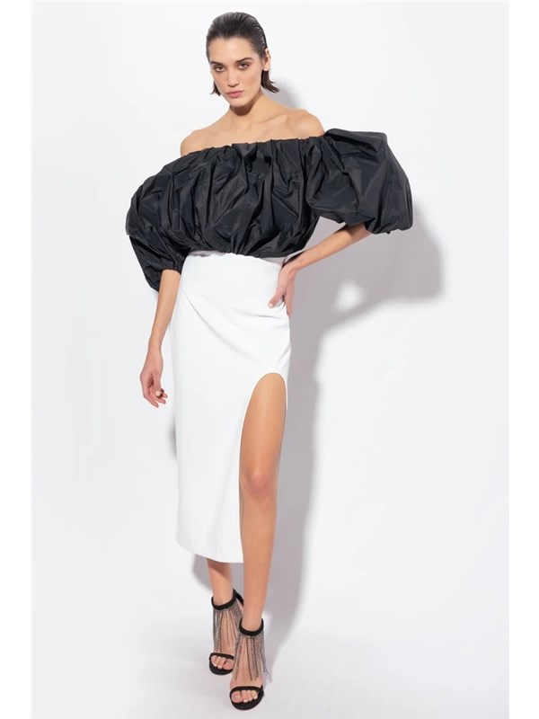 Pinko Long dress White black