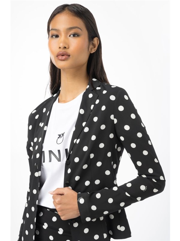Pinko Jacket Black White