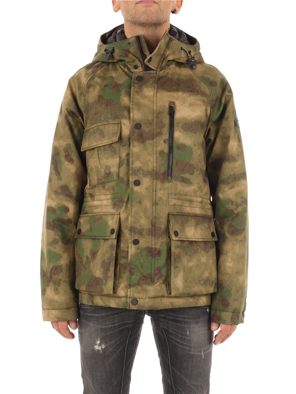 Woolrich Coat Green camou